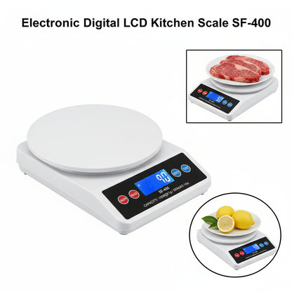 SF-400 Kitchen Weight Scale upto 10kg With Cell & Light | Weight Scale For Baking & Cooking