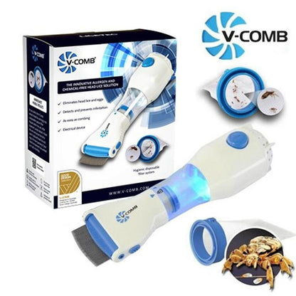 Electronic Head Lice Removal Comb | With 4 Filters | Effective And Easy To Use
