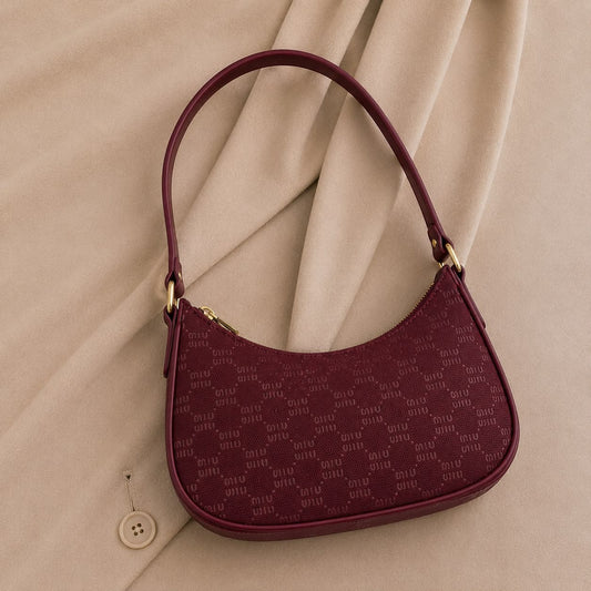 Curve Purse – Elegant Printed Shoulder Handbag for Women