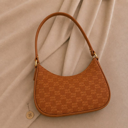 Curve Purse – Elegant Printed Shoulder Handbag for Women