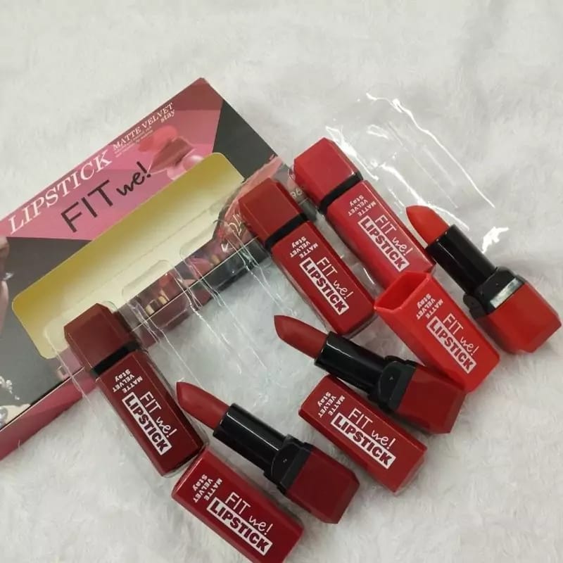 Fitme High Pigmented Velvet Matte Lipstick Set | Lip Makeup Collection - Pack of 6