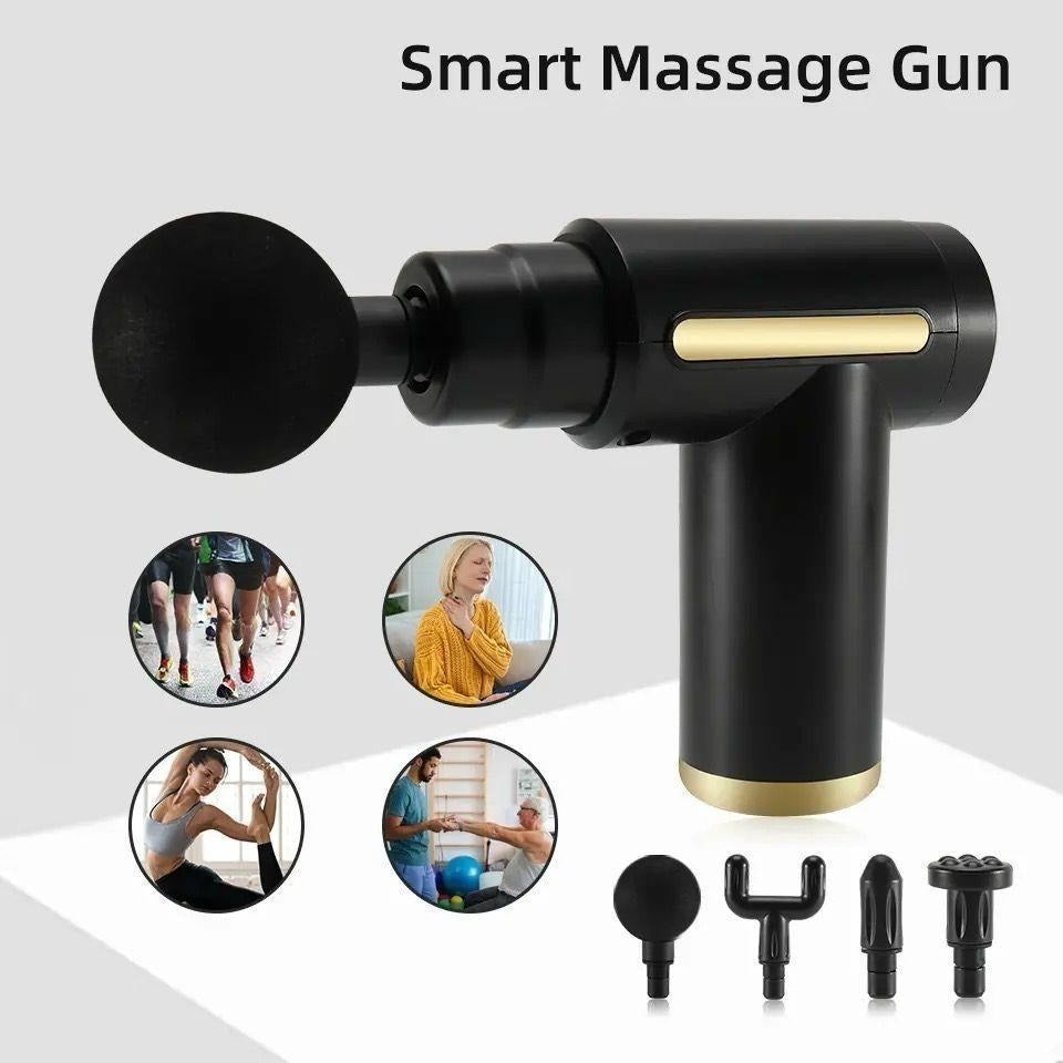 Massage Gun | 4 In 1 Multifunctional Full Body Massage Equipment Set | (Random Color)