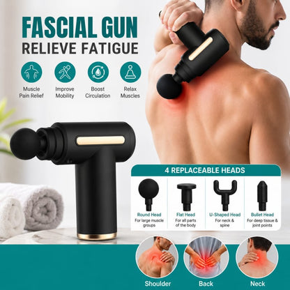 Massage Gun | 4 In 1 Multifunctional Full Body Massage Equipment Set | (Random Color)