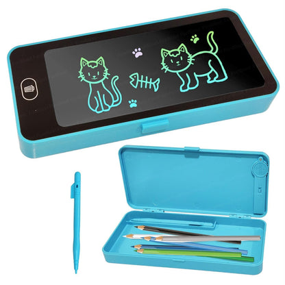 Pencil Box with LCD Writing Tablet |Stationery Box | Random Color