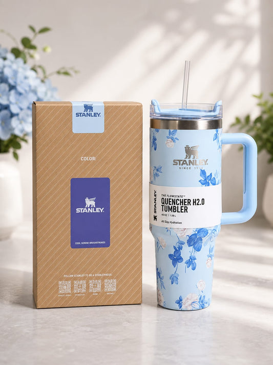 Stanley 40oz Printed Tumbler With Straw | Premium Stainless Steel Insulated Travel Mug