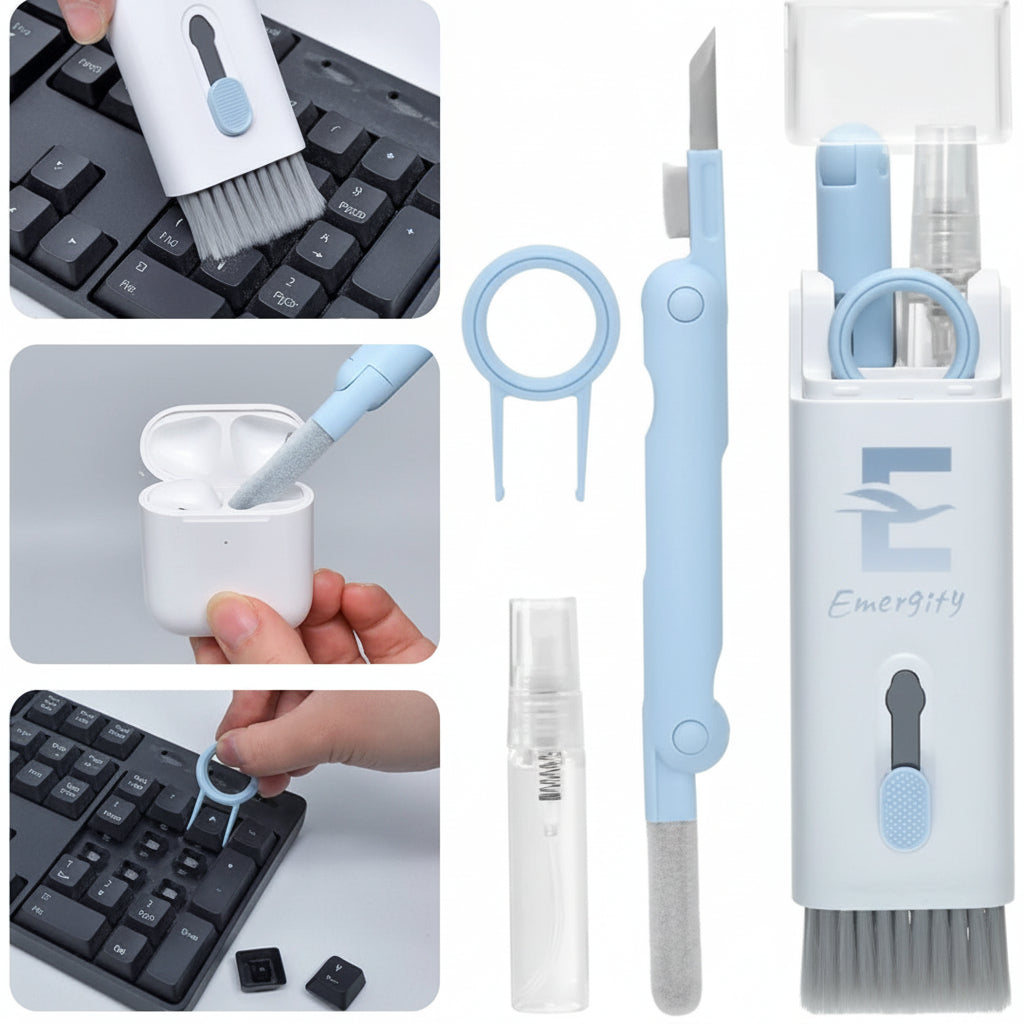 Keyboard Cleaning Kit | 7-in-1 Brush Kit | Earphone Cleaning | Pen & Keycap Puller Tool Set