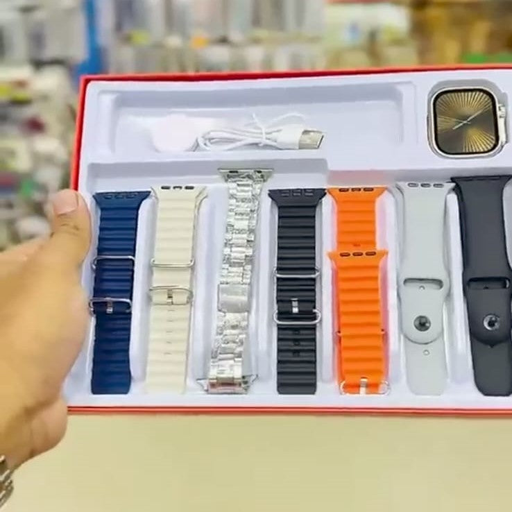 7 In 1 Ultra Smart Watch | Premium Quality | 7 Colour Strips