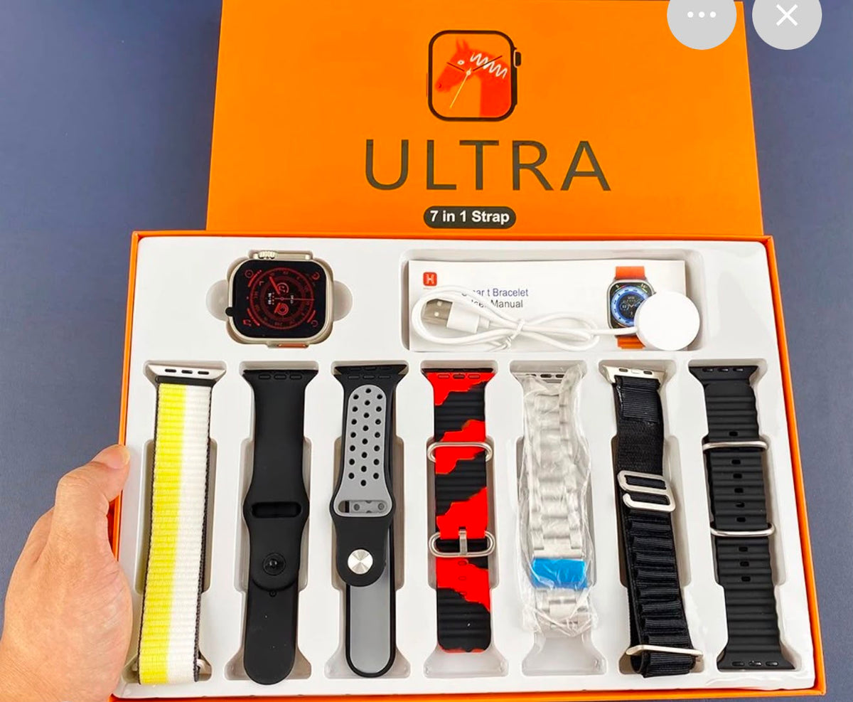 7 In 1 Ultra Smart Watch | Premium Quality | 7 Colour Strips