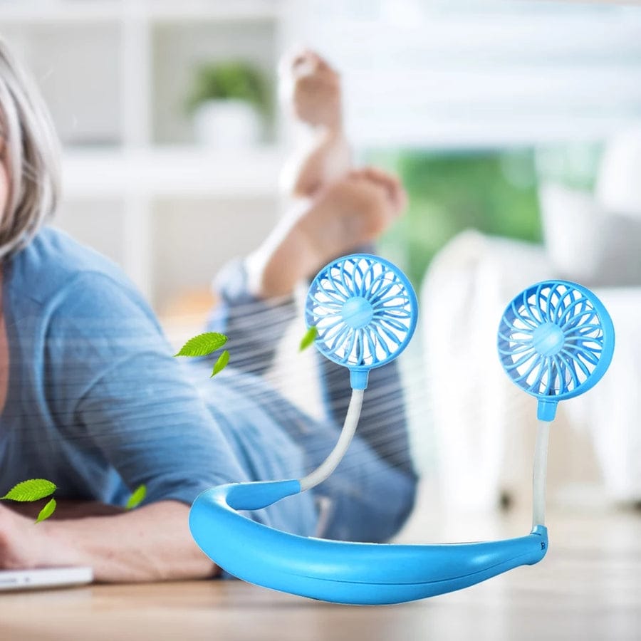 7 Wing Neck Fan | Rechargeable | Portable Cooling Fan(Random Color)