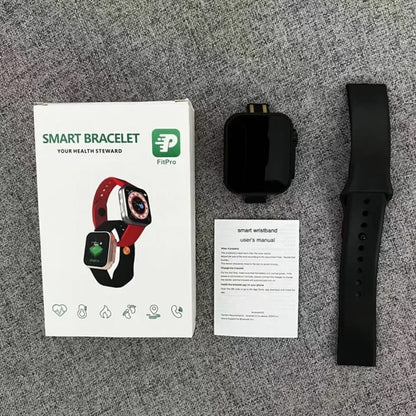 D20 Ultra Fitness Smart Watch – Bluetooth Heart Rate & Blood Pressure Monitor (Black)