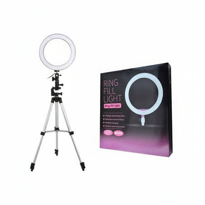 10-Inch LED Ring Light with 7 Feet Adjustable Tripod Stand & Mobile Holder | 3 Light Modes