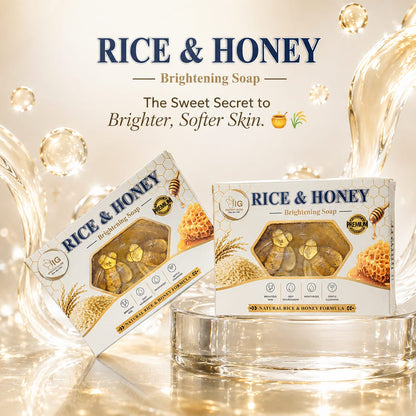 Instant Glow Rice & Honey Brightening Soap | Paraben & Sulfate Free