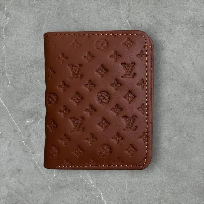 Men's Premium Leather Bi-Fold Wallet | Embossed Designer Pattern Card Holder