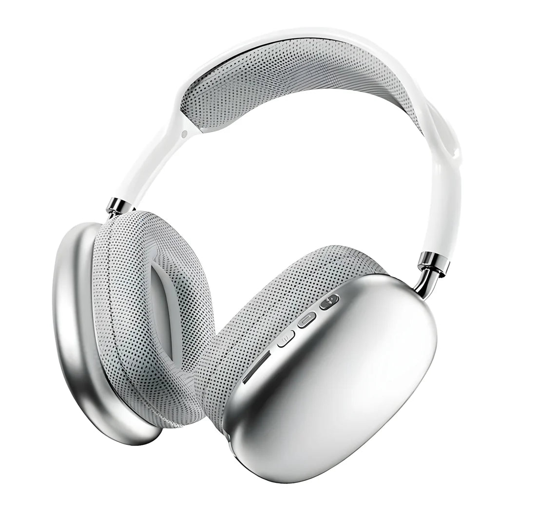 P9 White Bluetooth 5.0 Headphones with 400mAh Battery P9