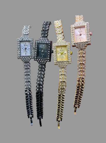 Elegance Imported Korean Shape Trending Leaf Watch for Women