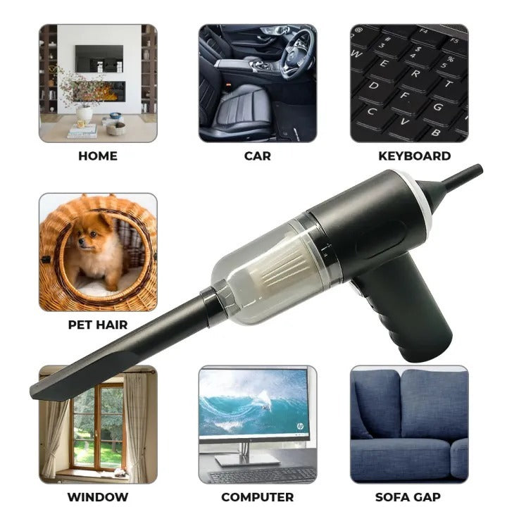 3-in-1 Portable Wireless Vacuum Cleaner | Small Vaccum Cleaner | Rechargable
