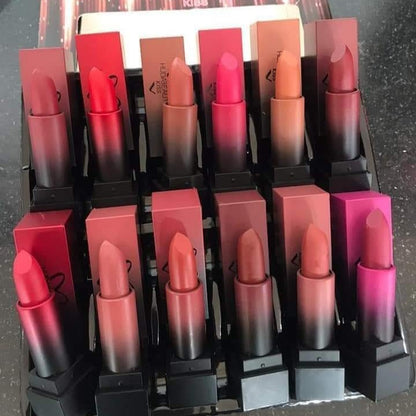 Pack Of 12 - Huda Beauty Lipsticks - Cosmetic Product | Lip Makeup (Random Color)