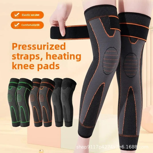Adjustable Compression Knee Support Sleeves with Elastic Strap (1 Pair)