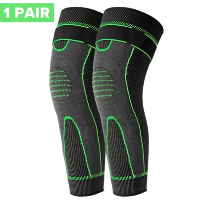 Adjustable Compression Knee Support Sleeves with Elastic Strap (1 Pair)