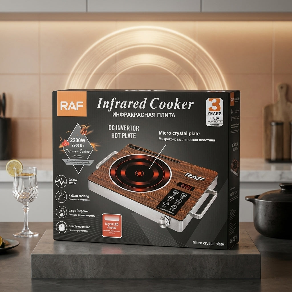 RAF Infrared Stove | 2200 Watts Electric Stove | Fast Heating Stove