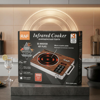 RAF Infrared Stove | 2200 Watts Electric Stove | Fast Heating Stove
