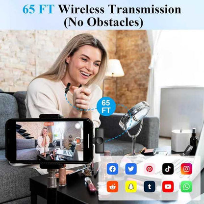 BOYA BY-F10 2.4GHz Wireless Lavalier Microphone for Android USB-C Devices – Noise Cancelling, Plug & Play, 50m Range, 9h Battery