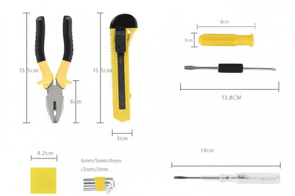 8 Pcs Professional Toolset With Storage Box - Tool Set Designed For Hardware Maintenance