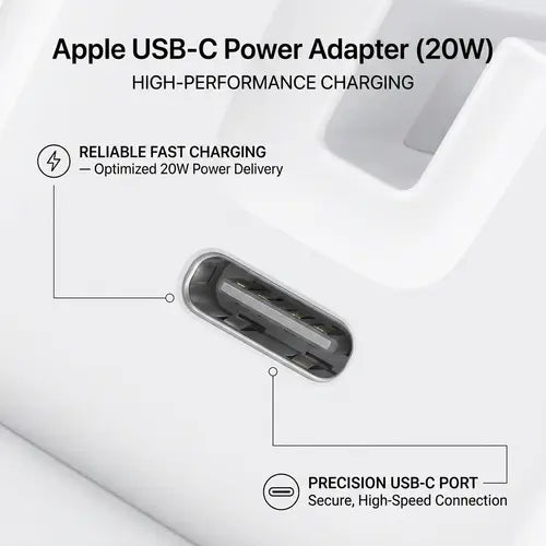 20W C To C PD 3 PIN Power Adapter For iPhone | Fast Charger Adapter for iPhone