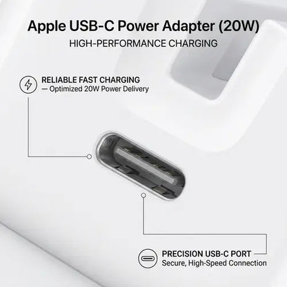 20W C To C PD 3 PIN Power Adapter For iPhone | Fast Charger Adapter for iPhone