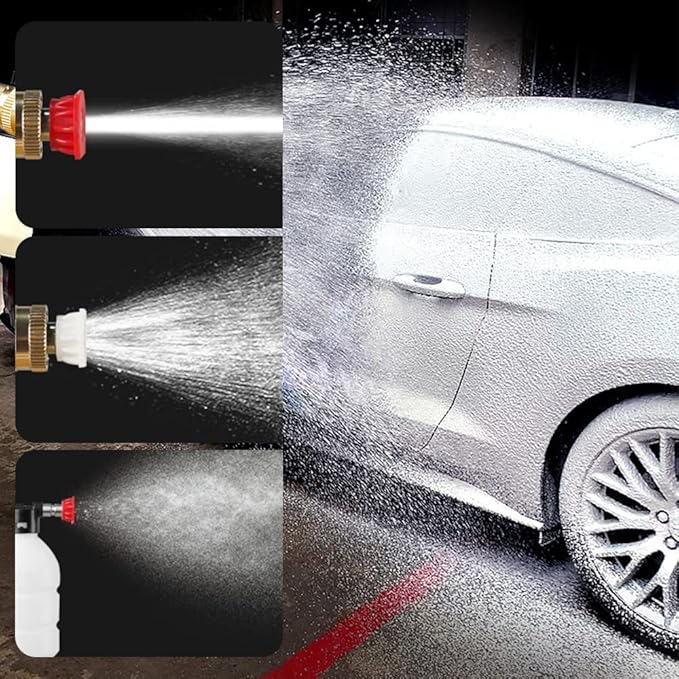 Automatic Cordless Car Wash Spray Gun | 48V High Pressure Lithium Battery | Wireless Foam Jet Washer