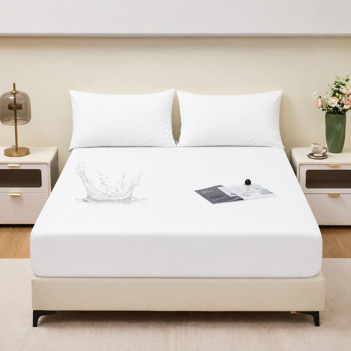 Waterproof Terry Mattress Protector | King Size (72 x 78 Inches, Fits Up To 8" Depth)
