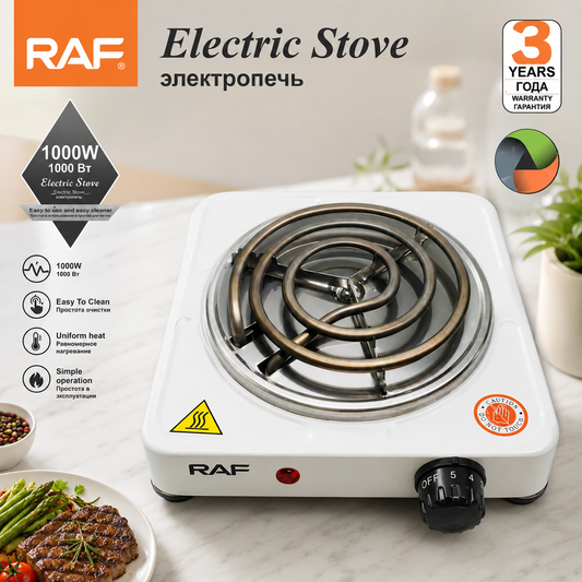 Original RAF Electric Stove With Heating Sensor 1000w | RAF Hot Plate For Cooking & Kitchen | Electric Stove (Box Packing)