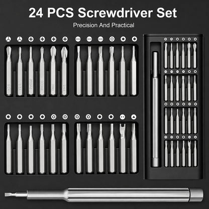 24-in-1 Portable Precision Screwdriver Set with Box Packing