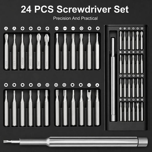 24-in-1 Portable Precision Screwdriver Set with Box Packing