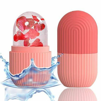 Silicone Ice Roller With Box - Designed For Facial Skin Care(Random Color)