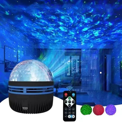 XKL-Q6N RGB LED Projector Light - Galaxy & Party Effect