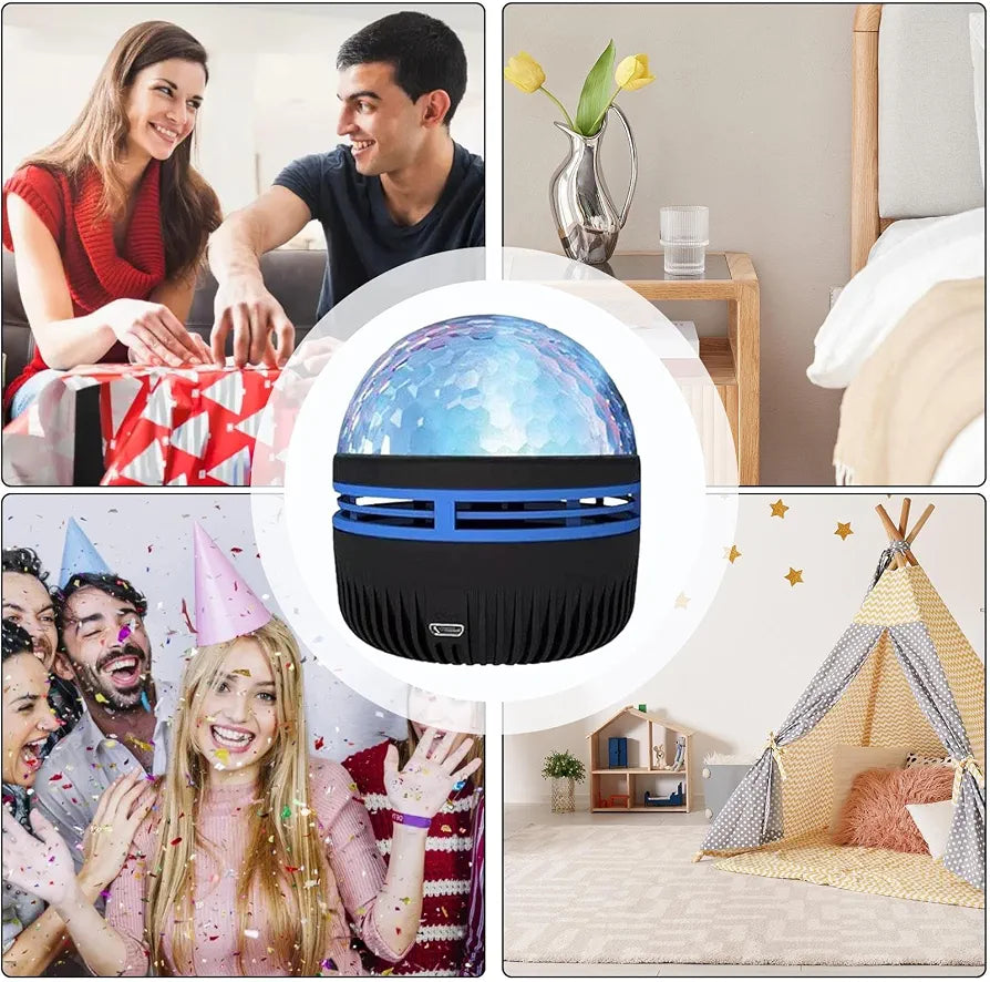 XKL-Q6N RGB LED Projector Light - Galaxy & Party Effect