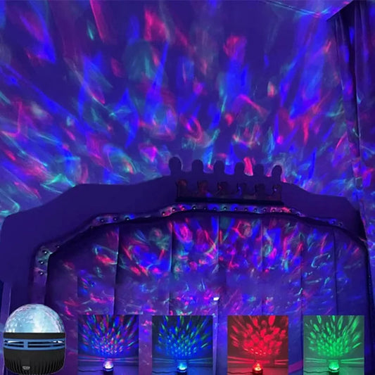 XKL-Q6N RGB LED Projector Light - Galaxy & Party Effect