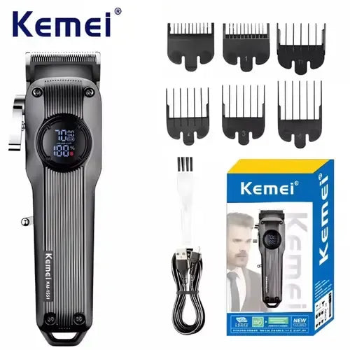 Model 1551  Men Hair Clipper | Stainless Steel Blades | 2000 MAH Battery | LCD Display