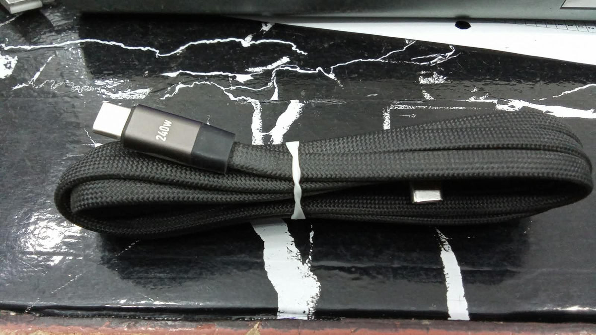 240W Folding Phone Holder With Right Angle Fast Charging Cable | Electronic Accessory