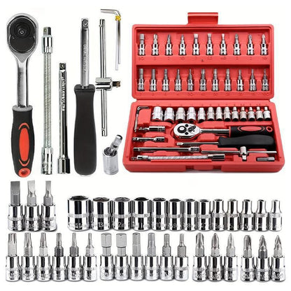 46 Pcs Socket Wrench Tool Set