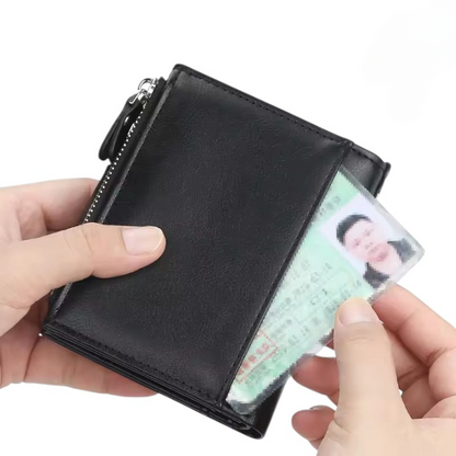 Baellerry Buffalo Leather Wallet Classic Trifold Edition