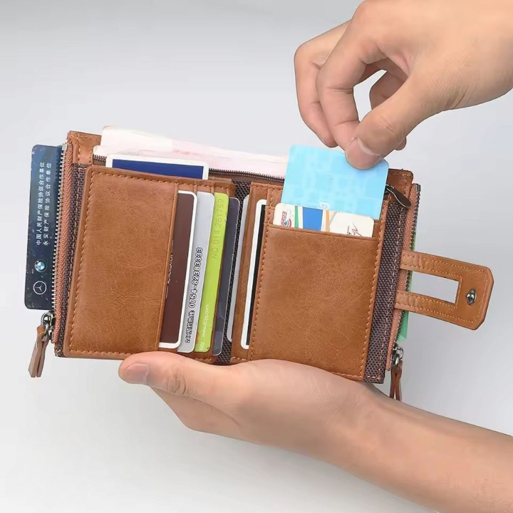 Baellerry Buffalo Leather Wallet Classic Trifold Edition