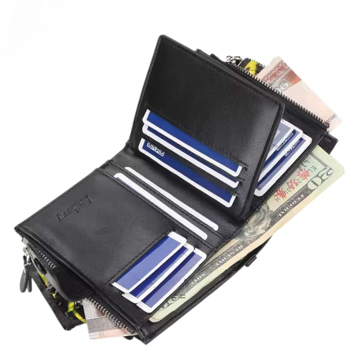 Baellerry Buffalo Leather Wallet Classic Trifold Edition