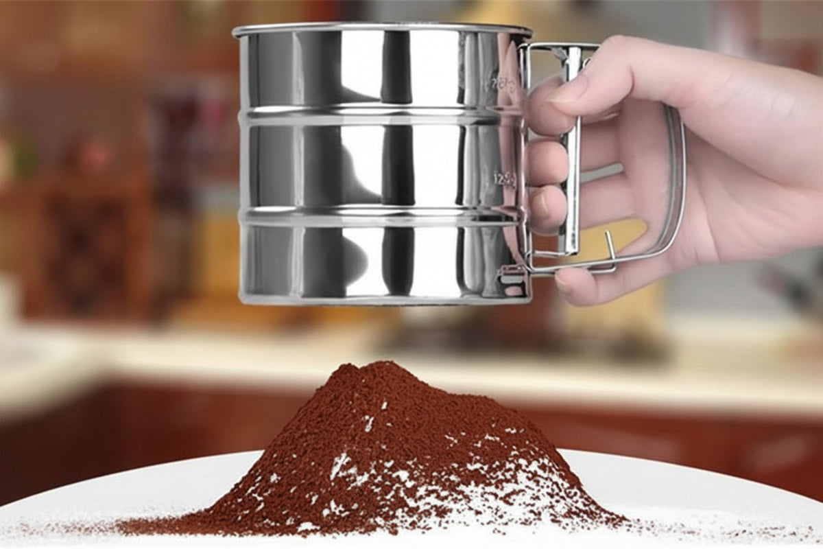 Stainless Steel Flour Sifter Cup Perfect for Sifting Flour Cocoa Powder