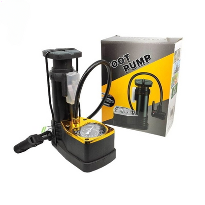 High Pressure Foot Air Pump With Pressure Gauge | For Inflation And Daily Equipment Maintenance