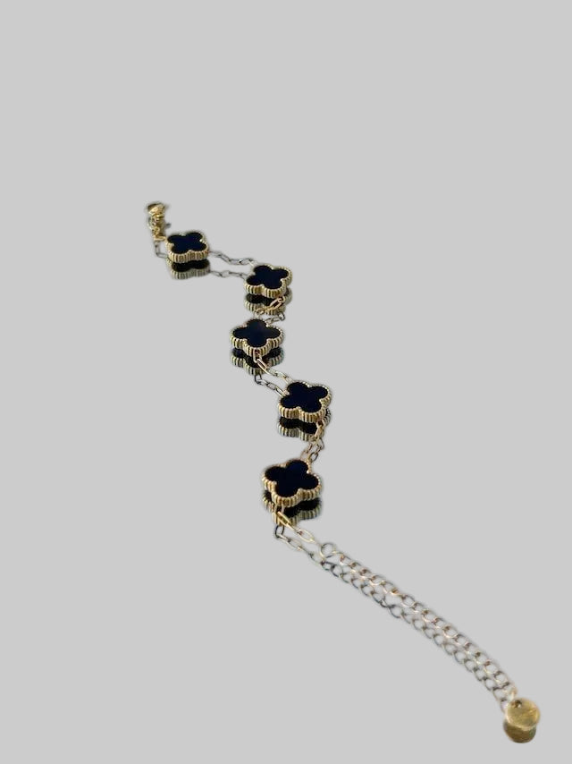 Van Cleef 2-in-1 Reversible Bracelet Elegant Design Perfect for Daily Wear