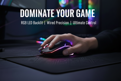 XING YING Gaming RGB Mouse | RGB LED Backlit Wired Gaming Mouse | PC & Laptop Mouse