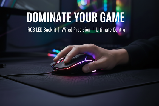XING YING Gaming RGB Mouse | RGB LED Backlit Wired Gaming Mouse | PC & Laptop Mouse