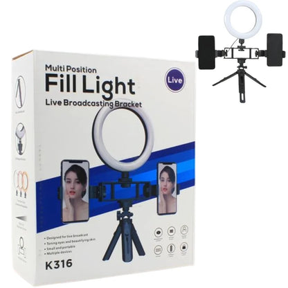 Multi Position Dual Mobile Clip Ring Light